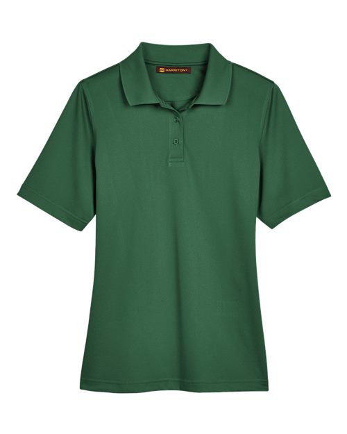 Load image into Gallery viewer, Harriton M348W Women's Advantage Snag Protection Plus Polo - Dark Green