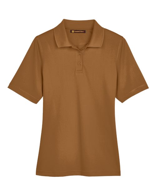 Load image into Gallery viewer, Harriton M348W Women's Advantage Snag Protection Plus Polo - Duck Brown