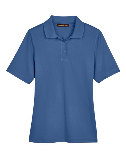 Load image into Gallery viewer, Harriton M348W Women's Advantage Snag Protection Plus Polo - Pool Blue