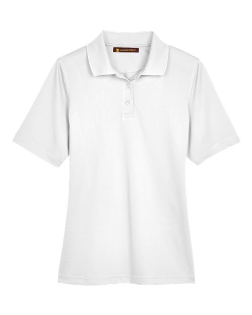 Load image into Gallery viewer, Harriton M348W Women's Advantage Snag Protection Plus Polo - White