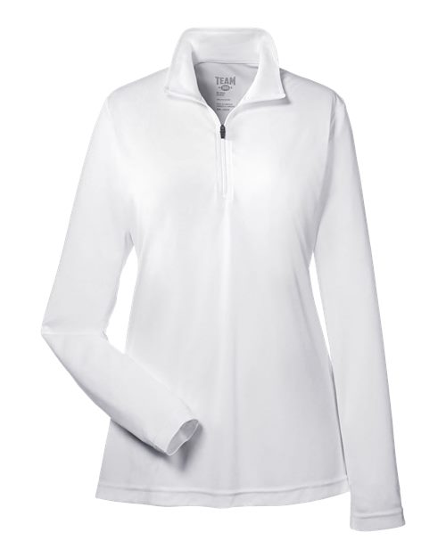 Load image into Gallery viewer, Team 365 TT31W Women's Zone Performance Quarter-Zip Pullover - White