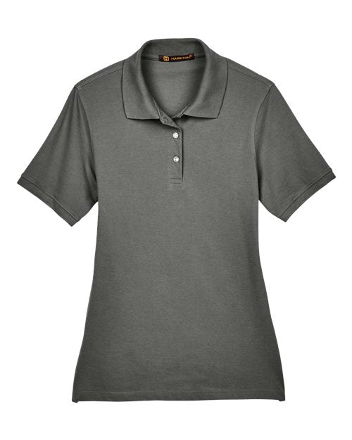 Load image into Gallery viewer, Harriton M265W Women's Easy Blend Polo - Charcoal
