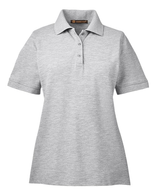 Load image into Gallery viewer, Harriton M265W Women's Easy Blend Polo - Grey Heather