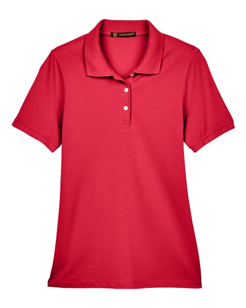 Load image into Gallery viewer, Harriton M265W Women's Easy Blend Polo - Red