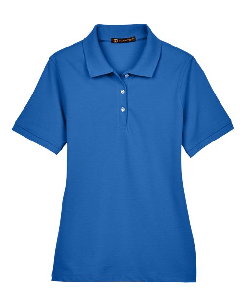 Load image into Gallery viewer, Harriton M265W Women's Easy Blend Polo - True Royal