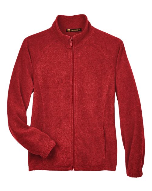 Load image into Gallery viewer, Harriton M990W Women's Full-Zip Fleece - Red