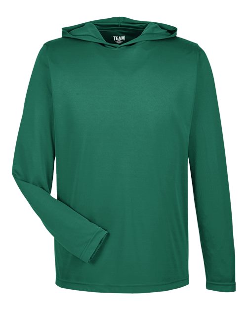 Load image into Gallery viewer, Team 365 TT41 Men's Zone Performance Hooded T-Shirt - Sport Forest