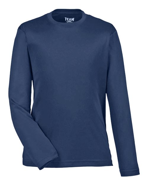Load image into Gallery viewer, Team 365 TT11YL Youth Zone Performance Long Sleeve T-Shirt - Sport Dark Navy