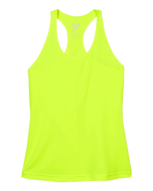 Load image into Gallery viewer, Team 365 TT11WRC Women's Zone Performance Racerback Tank - Safety Yellow