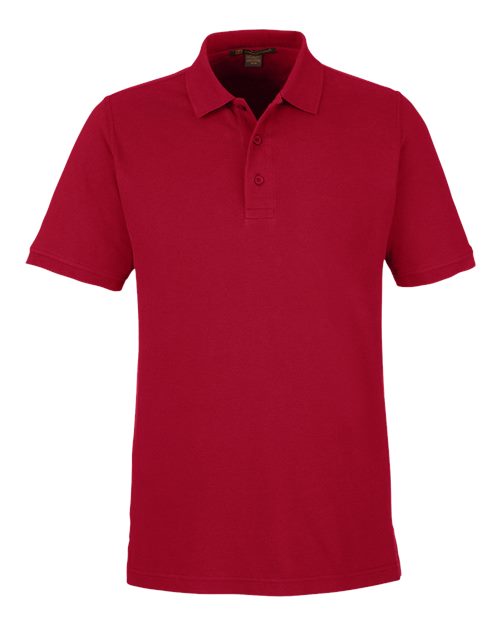 Load image into Gallery viewer, Harriton M205 Men's Valiant Cotton Snag Protect Polo - Red