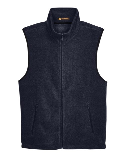 Load image into Gallery viewer, Harriton M985 Unisex Fleece Full-Zip Vest - Navy