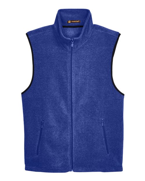 Load image into Gallery viewer, Harriton M985 Unisex Fleece Full-Zip Vest - True Royal