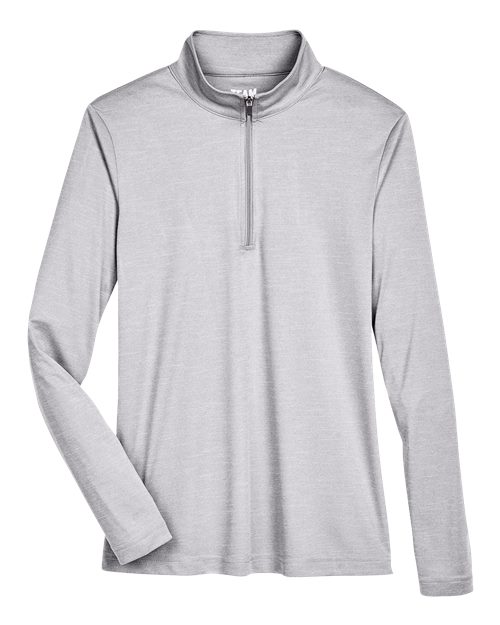 Load image into Gallery viewer, Team 365 TT31HW Women's Zone Sonic Heather Performance Quarter-Zip Pullover - Athletic Heather