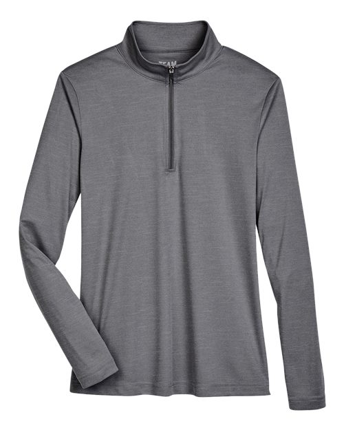 Load image into Gallery viewer, Team 365 TT31HW Women's Zone Sonic Heather Performance Quarter-Zip Pullover - Dark Grey Heather