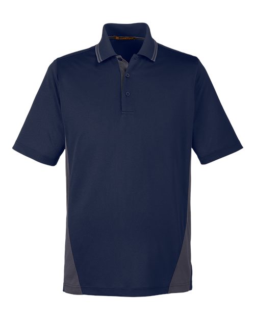 Load image into Gallery viewer, Harriton M386 Men's Flash Snag Protection Plus IL Colorblock Polo - Dark Navy/ Dark Charcoal