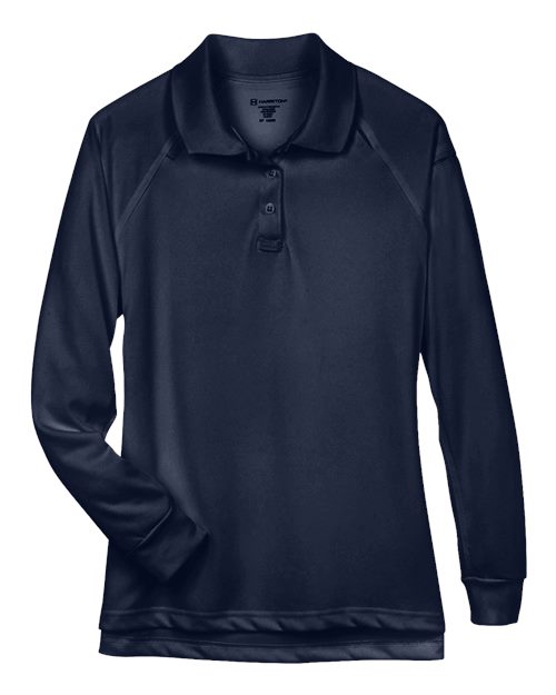 Load image into Gallery viewer, Harriton M211LW Women's Advantage Long Sleeve Tactical Polo - Dark Navy