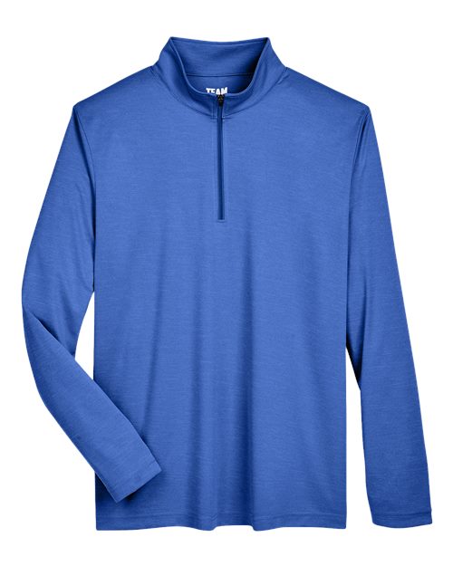 Load image into Gallery viewer, Team 365 TT31H Men's Zone Sonic Heather Performance Quarter-Zip Pullover - Sport Royal Heather