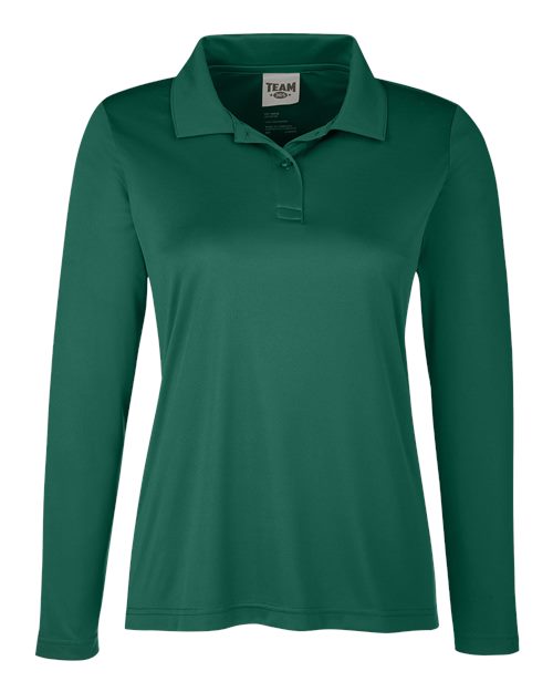Load image into Gallery viewer, Team 365 TT51LW Women's Zone Performance Long Sleeve Polo - Sport Forest