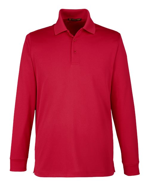Load image into Gallery viewer, Harriton M348L Men's Advantage Snag Protection Plus IL Long Sleeve Polo - Red