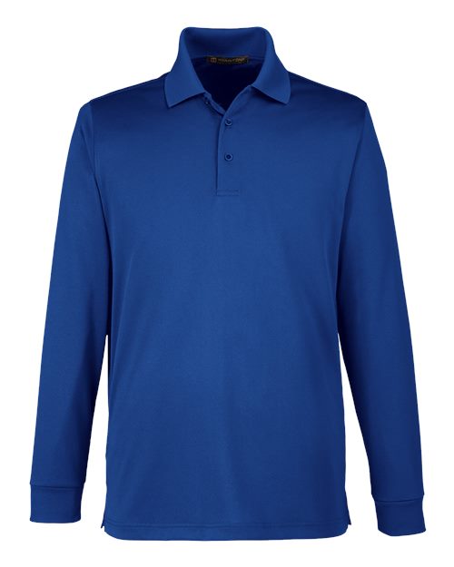 Load image into Gallery viewer, Harriton M348L Men's Advantage Snag Protection Plus IL Long Sleeve Polo - True Royal