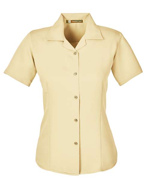 Load image into Gallery viewer, Harriton M570W Women's Bahama Cord Camp Shirt - Sand