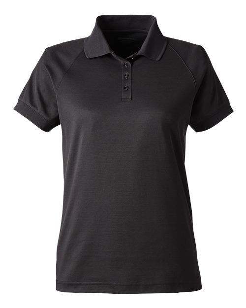 Load image into Gallery viewer, Harriton M208W Women's Charge Snag and Soil Protect Polo - Black