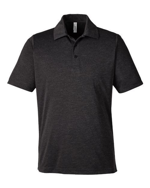 Load image into Gallery viewer, Team 365 TT51H Men's Zone Sonic Heather Performance Polo - Black Heather