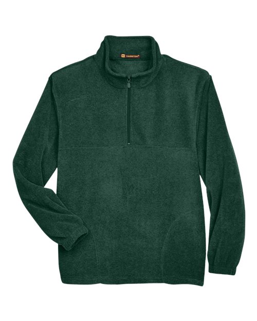 Load image into Gallery viewer, Harriton M980 Men's Fleece Quarter-Zip Pullover - Hunter