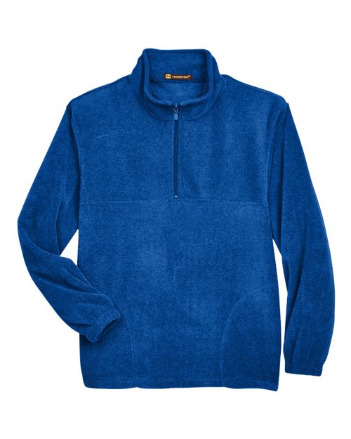 Load image into Gallery viewer, Harriton M980 Men's Fleece Quarter-Zip Pullover - True Royal