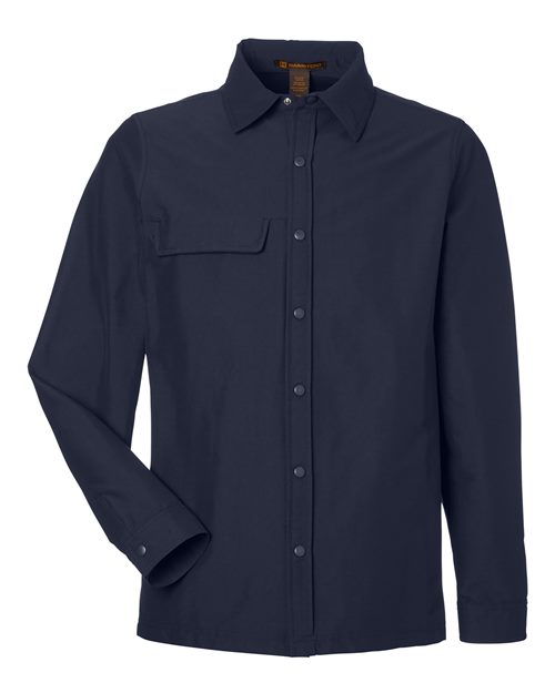 Load image into Gallery viewer, Harriton M72 Unisex Flex Twill Overshirt Jacket - Dark Navy