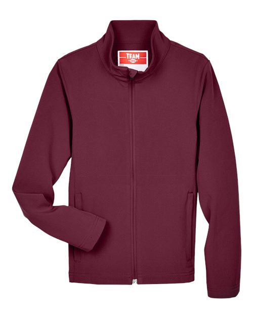 Load image into Gallery viewer, Team 365 TT80Y Youth Leader Soft Shell Jacket - Sport Maroon