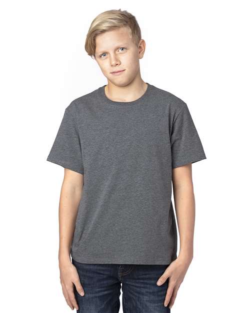 Load image into Gallery viewer, Threadfast Apparel 600A Youth Ultimate CVC T-Shirt - Charcoal Heather