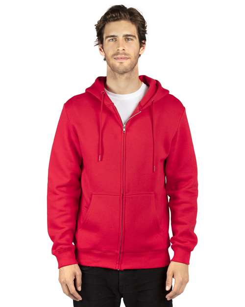 Load image into Gallery viewer, Threadfast Apparel 320Z Unisex Fleece Full-Zip Hooded Sweatshirt - Red