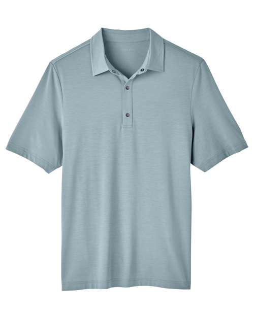 Load image into Gallery viewer, North End NE100 Men's JAQ Snap-Up Stretch Performance Polo - Opal Blue