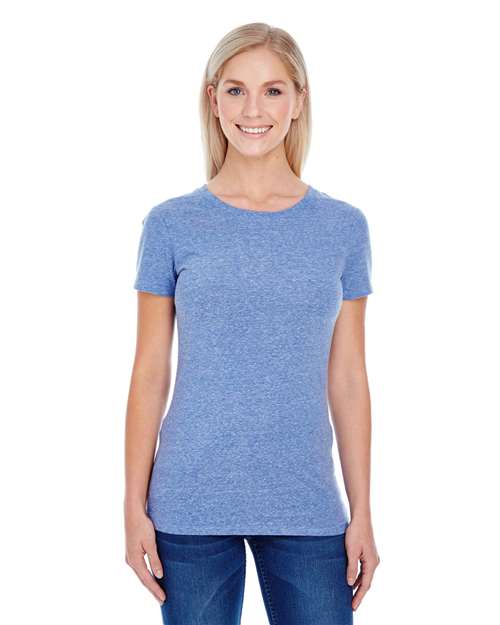Load image into Gallery viewer, Threadfast Apparel 202A Women's Tri-Blend T-Shirt - Navy Triblend