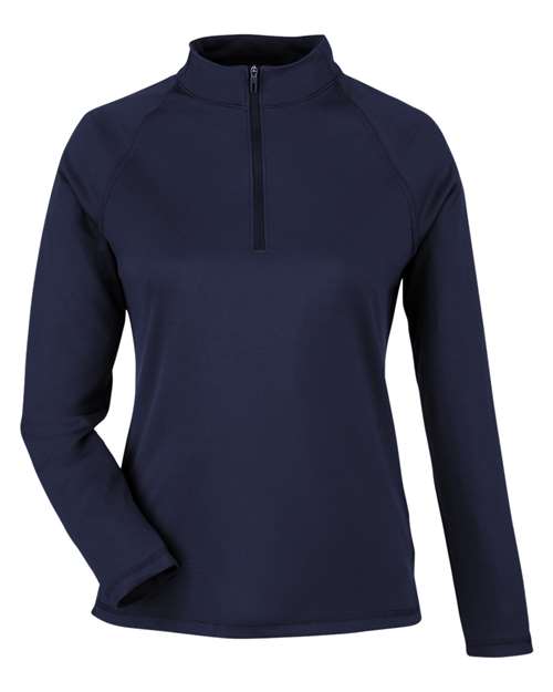 Load image into Gallery viewer, North End NE410W Women's Revive Coolcore® Quarter-Zip Pullover - Classic Navy