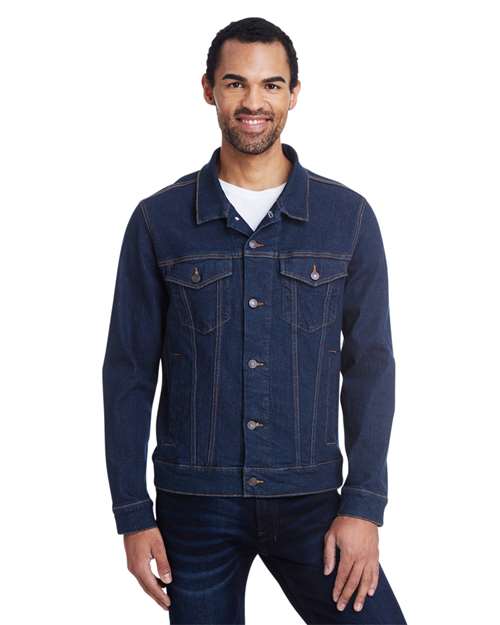 Load image into Gallery viewer, Threadfast Apparel 370J Unisex Denim Jacket - Classic Denim