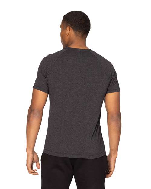 Load image into Gallery viewer, Threadfast Apparel 382R Unisex Impact Raglan T-Shirt - Black Heather