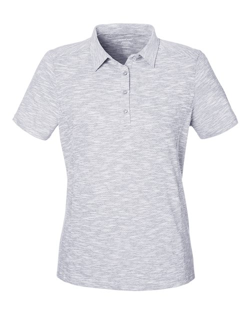Load image into Gallery viewer, North End NE115W Women's Eclipse Jacquard Polo - Platinum Heather
