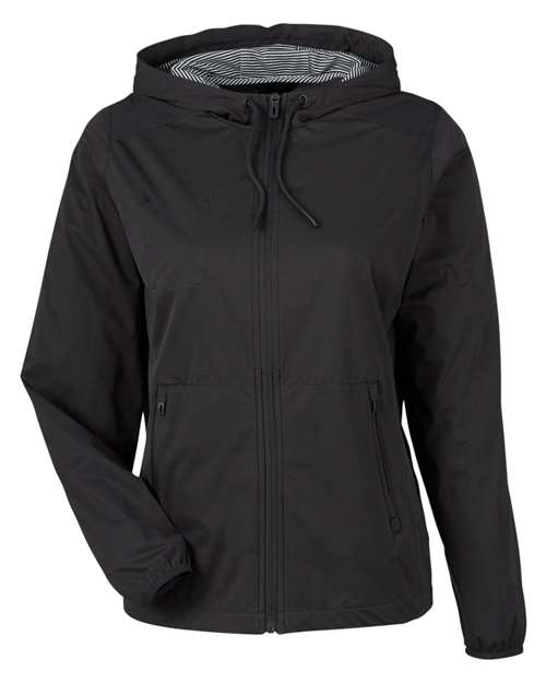 Load image into Gallery viewer, North End NE75W Women's Network Lightweight Jacket - Black Heather