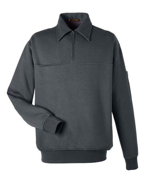 Load image into Gallery viewer, Harriton M712 Unisex ClimaBloc™ Heavyweight Tactical Quarter-Zip Pullover - Dark Charcoal