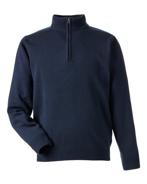 Load image into Gallery viewer, Harriton M421 Unisex Pilbloc™ Quarter-Zip Pullover Sweater - Dark Navy