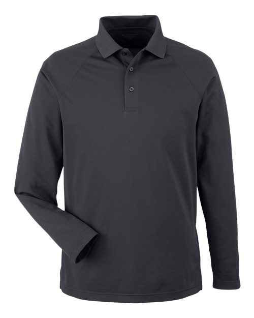 Load image into Gallery viewer, Harriton M208L Men's Charge Snag and Soil Protect Long Sleeve Polo - Dark Charcoal
