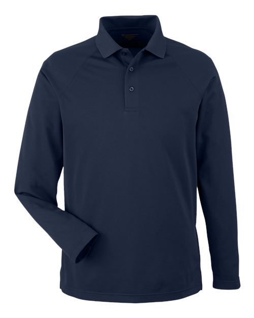 Load image into Gallery viewer, Harriton M208L Men's Charge Snag and Soil Protect Long Sleeve Polo - Dark Navy
