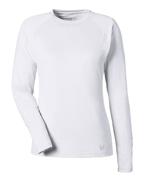 Load image into Gallery viewer, HUK H612L04 Women's LoPro Pursuit Long Sleeve T-Shirt - White