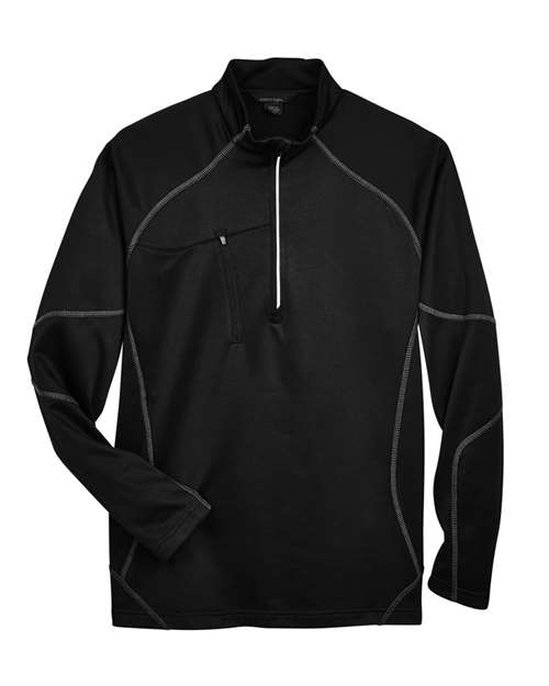 Load image into Gallery viewer, North End 88175 Men's Catalyst Performance Fleece Quarter-Zip Pullover - Black