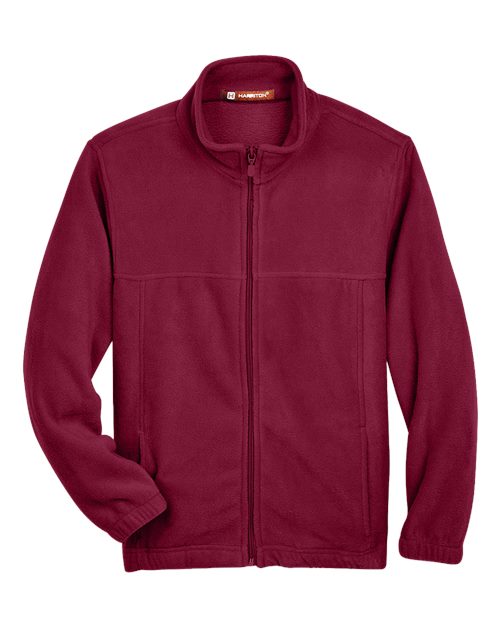 Load image into Gallery viewer, Harriton M990Y Youth Full-Zip Fleece - Wine