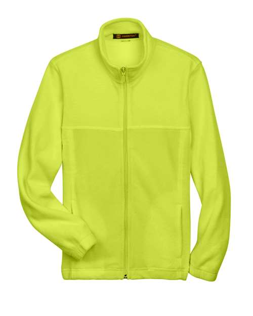 Load image into Gallery viewer, Harriton M990Y Youth Full-Zip Fleece - Safety Yellow