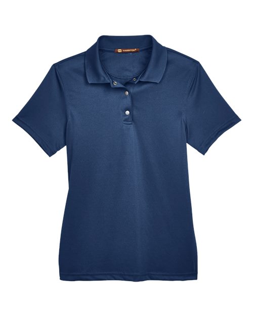 Load image into Gallery viewer, Harriton M345W Women's Advantage Snag Protection Plus IL Snap Placket Polo - Dark Navy