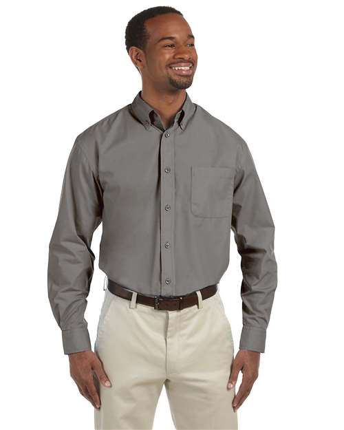 Load image into Gallery viewer, Harriton M510 Men's Essential Poplin - Dark Grey